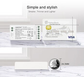 Zigbee + 2,4 GHz 2-in-1 LED-Controller FUT035Z+ für LED-Streifen, RGB & RGBW, 24V/12V, max. 144W, Smart-Home-fähig, App-Steuerung, kompatibel mit Alexa & Google Home Zigbee + 2,4 GHz 2-in-1 LED-Controller FUT035Z+ für LED-Streifen, RGB & RGBW, 24V/12V, max. 144W, Smart-Home-fähig, App-Steuerung, kompatibel mit Alexa & Google Home