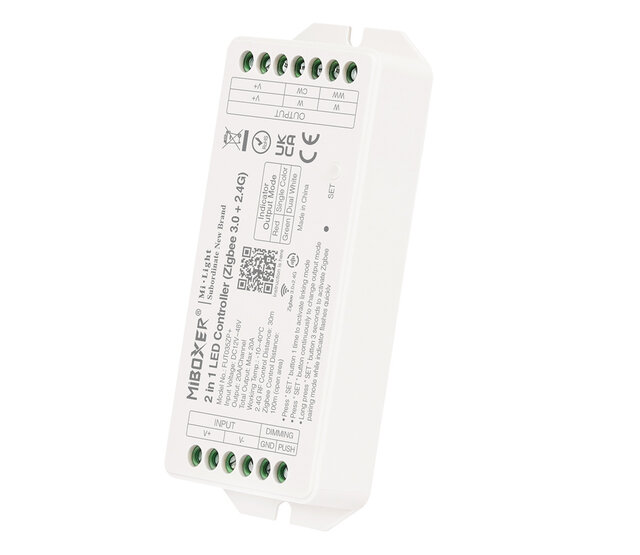 Zigbee LED Controller 2-in-1 für Single Color & Dual White LED Streifen 12-24-48V – FUT035ZP+ | Smart Home Steuerung, dimmbar, kompatibel mit Alexa & Google Home Zigbee LED Controller 2-in-1 für Single Color & Dual White LED Streifen 12-24-48V – FUT035ZP+ | Smart Home Steuerung, dimmbar, kompatibel mit Alexa & Google Home