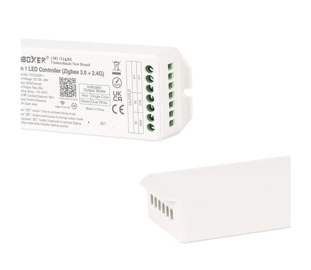 Zigbee LED Controller 2-in-1 für Single Color & Dual White LED Streifen 12-24-48V – FUT035ZP+ | Smart Home Steuerung, dimmbar, kompatibel mit Alexa & Google Home Zigbee LED Controller 2-in-1 für Single Color & Dual White LED Streifen 12-24-48V – FUT035ZP+ | Smart Home Steuerung, dimmbar, kompatibel mit Alexa & Google Home