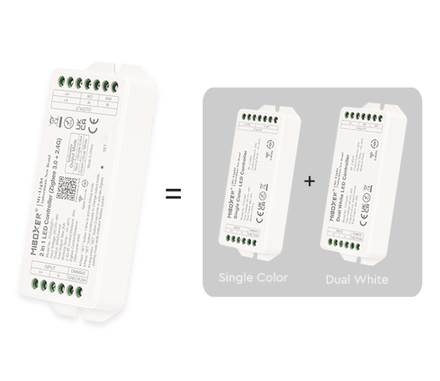 Zigbee LED Controller 2-in-1 für Single Color & Dual White LED Streifen 12-24-48V – FUT035ZP+ | Smart Home Steuerung, dimmbar, kompatibel mit Alexa & Google Home Zigbee LED Controller 2-in-1 für Single Color & Dual White LED Streifen 12-24-48V – FUT035ZP+ | Smart Home Steuerung, dimmbar, kompatibel mit Alexa & Google Home