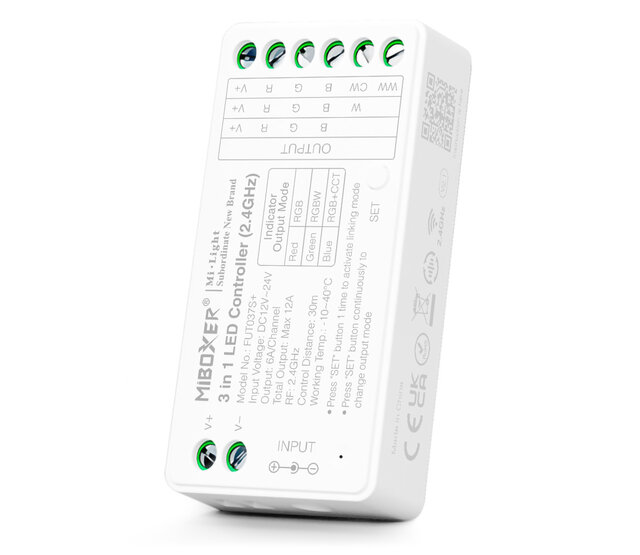 Zigbee LED Controller 3-in-1 für RGB/RGBW/RGBWW/RGBCCT LED Streifen 12-24-48V – FUT037ZP+ | Smart Home Steuerung, dimmbar, kompatibel mit Alexa & Google Home Zigbee LED Controller 3-in-1 für RGB/RGBW/RGBWW/RGBCCT LED Streifen 12-24-48V – FUT037ZP+ | Smart Home Steuerung, dimmbar, kompatibel mit Alexa & Google Home
