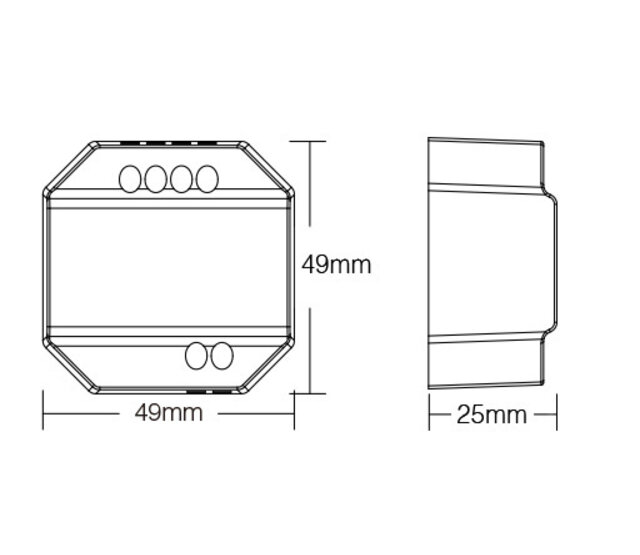 Draadloser AC TRIAC LED-Dimmer – Phasenabschnitt-Dimmer für LED-Streifen & Leuchten – Miboxer WL-SW1 – 230V, 1000W, App-Steuerung, kompatibel mit Smart Home Draadloser AC TRIAC LED-Dimmer – Phasenabschnitt-Dimmer für LED-Streifen & Leuchten – Miboxer WL-SW1 – 230V, 1000W, App-Steuerung, kompatibel mit Smart Home