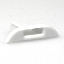 17.1W Weiß Endkappe mit Kabeldurchführung für LED Streifen Profil