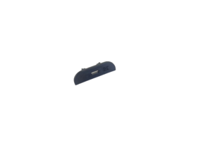 17,1 mm schwarze Endkappe mit Kabeldurchführung für LED-Profile