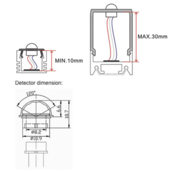 Einstellbarer LED-Dämmerungsschalter & PIR-Sensor – SLSS002 – 12-24V, max. 8A, 192W, für LED-Streifen, Innen- und Außenbereich, IP44