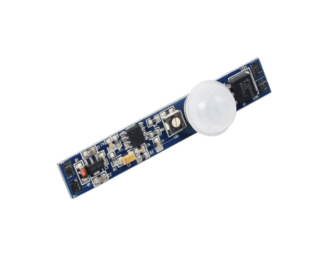 LED Aluminiumprofil mit einstellbarem PIR-Bewegungssensor, dimmbar, 24V, 12W, Modell SPIR002 – Für wohnliche und gewerbliche Beleuchtung