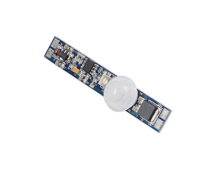 LED Aluminiumprofil mit einstellbarem PIR-Bewegungssensor, dimmbar, 24V, 12W, Modell SPIR002 – Für wohnliche und gewerbliche Beleuchtung