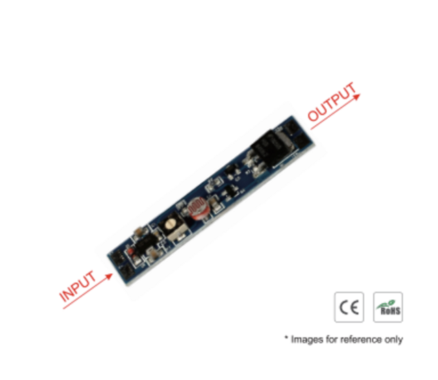 LED Dämmerungsschalter für LED Streifen – SLSS001 | 12-24V DC, PWM-Technologie, Ein-/Ausschalter, Helligkeitsregelung, kompatibel mit RGB & RGBW LED-Streifen, einfache Installation