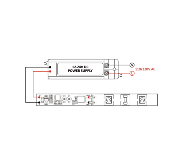 LED-Streifen-Dimmer mit Speicherfunktion SEIR001 – PWM-Dimmer für 12V/24V LED-Profile, 8A max., 96W/192W, 0-100% Helligkeitsregelung, kompatibel mit RGB/RGBW, inkl. Fernbedienung LED-Streifen-Dimmer mit Speicherfunktion SEIR001 – PWM-Dimmer für 12V/24V LED-Profile, 8A max., 96W/192W, 0-100% Helligkeitsregelung, kompatibel mit RGB/RGBW, inkl. Fernbedienung