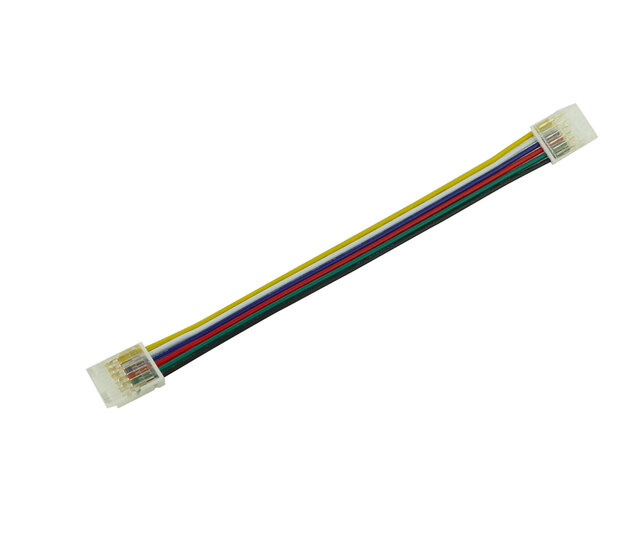COB LED Streifen Stecker RGBCCT 2-seitig – lötfrei – Klick-Stecker – 12 mm COB – IP20 – für flexible RGB+CCT LED Streifen – einfache Montage – 12V/24V kompatibel COB LED Streifen Stecker RGBCCT 2-seitig – lötfrei – Klick-Stecker – 12 mm COB – IP20 – für flexible RGB+CCT LED Streifen – einfache Montage – 12V/24V kompatibel