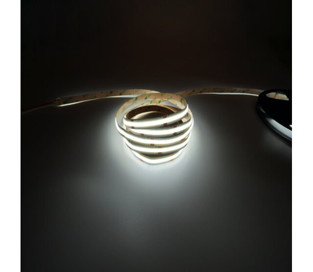 COB LED Streifen 24V DUAL WHITE 22W 1820LM 608 LEDs/m IP20 – 5m | Hochwertige 24-Volt-LED-Beleuchtung für Innenräume, warmweiß/kaltweiß, 1820 Lumen, 5 Meter Rolle