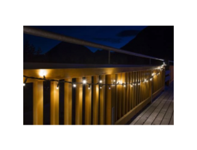 20 m LED Lichterkette - 200 LEDs - extra warmweiß (Amber) - IP67 wasserdicht - PRO LUKSUS
