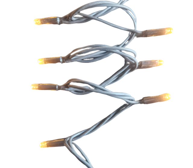 20 Meter LED Lichterkette für Weihnachtsbeleuchtung - 200 LEDs - Extra Warmweiß (Amber) - IP67 Wasserdicht - Profi-Luxus für Innen- und Außendekoration