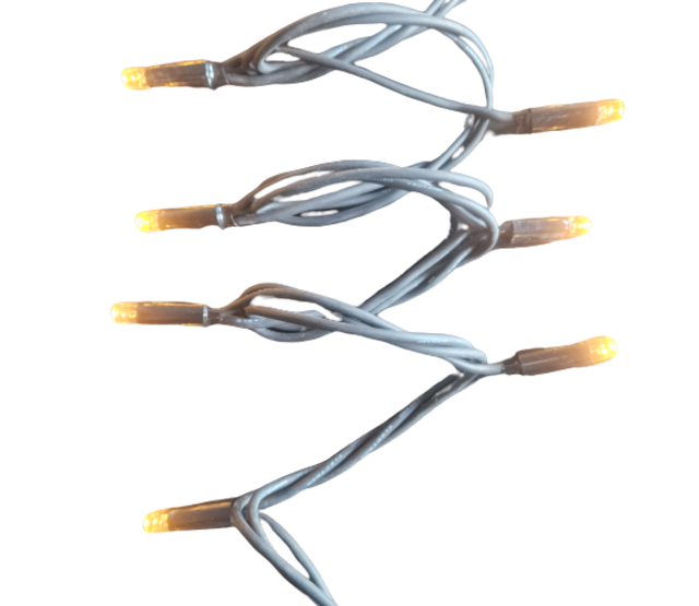 40 m LED Streifen Weihnachtsbeleuchtung - 400 LEDs extra warmweiß (Amber) - IP67 wasserdicht - Profi-Luxusausführung - Für Innen und Außen