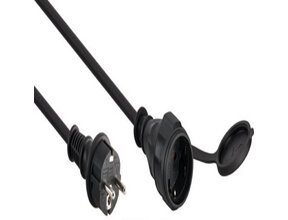 10m wasserdichtes Verlängerungskabel für Profi-Weihnachtsbeleuchtung, IP67, 230V, 16A, TÜV-geprüft