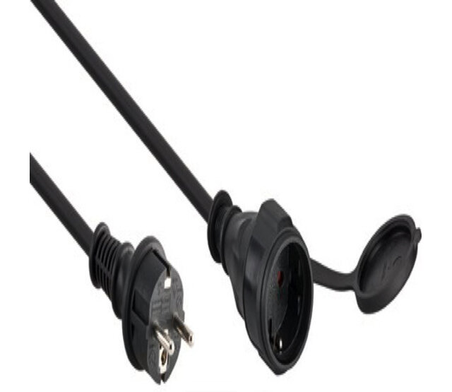 Wasserdichtes 10 m Verlängerungskabel für Profi-Weihnachtsbeleuchtung – IP67 Schutz, robuste Steckverbindung, 230V, 16A, TÜV-geprüft, ideal für LED-Streifen & Außenbeleuchtung