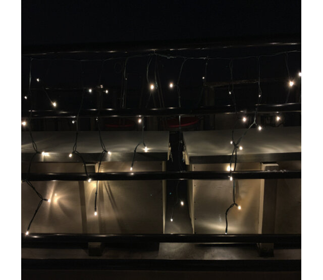 12 Meter LED Streifen für Weihnachtsbeleuchtung – 400 warmweiße LEDs – Professionelle IP44 wasserdichte Außenbeleuchtung – LUKSUS Premium-Kerzenlicht-Effekt