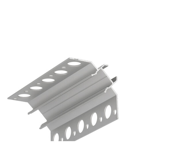 LED Fliesenecke und Stuck-Innenwinkelprofil 2 Meter, 39,9x39,9 mm, C24STUC – Präzise Kanten für Decken- und Wandgestaltung