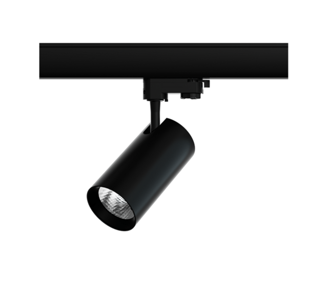 3-Phasen 4000K 40° LED-Schienenstrahler, 20W, Schwarz – Energieeffiziente Beleuchtung mit schmalem Lichtkegel für Industrie und Gewerbe, 230V, IP20 3-Phasen 4000K 40° LED-Schienenstrahler, 20W, Schwarz – Energieeffiziente Beleuchtung mit schmalem Lichtkegel für Industrie und Gewerbe, 230V, IP20