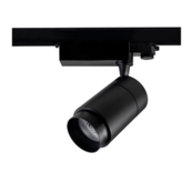 3-Phasen dimmbarer LED-Schienenstrahler 30W, 3000K Warmweiß, einstellbarer Abstrahlwinkel 15-60°, schwarz, für professionelle Beleuchtung