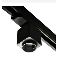 3-Phasen Stecker für Stromschiene Schwarz