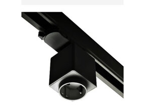 3-Phasen Stecker für Stromschiene Schwarz