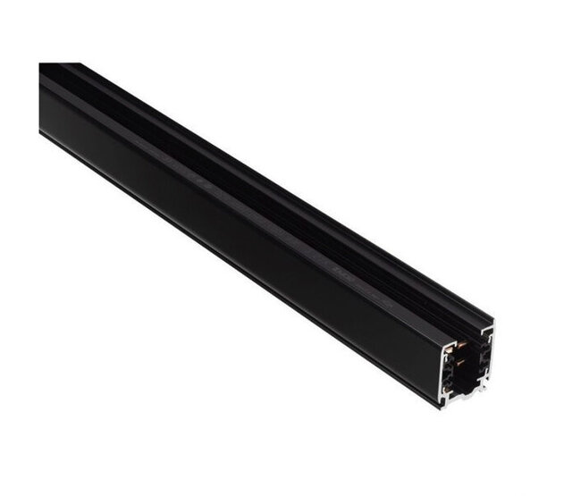 3-Phasen-Stromschiene Schwarz – 4 Meter – 400V – 16A – IP20 – Industriequalität Aluminiumkonstruktion