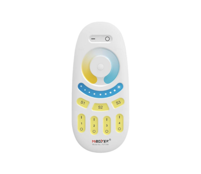 LED Streifen Fernbedienung – Dual Weiß LED mit 4-Zonen-Steuerung – Individuelle Lichtregelung für warmweißes und kaltweißes Licht – Perfekt für Wohnraum- und Akzentbeleuchtung LED Streifen Fernbedienung – Dual Weiß LED mit 4-Zonen-Steuerung – Individuelle Lichtregelung für warmweißes und kaltweißes Licht – Perfekt für Wohnraum- und Akzentbeleuchtung