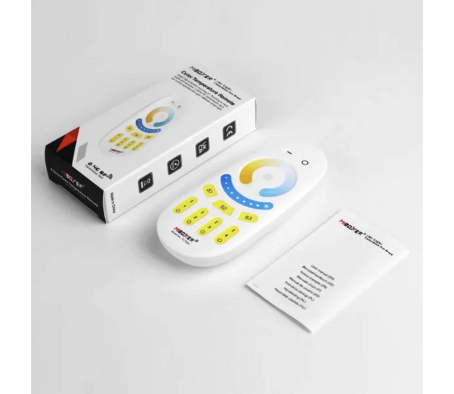 LED Streifen Fernbedienung – Dual Weiß LED mit 4-Zonen-Steuerung – Individuelle Lichtregelung für warmweißes und kaltweißes Licht – Perfekt für Wohnraum- und Akzentbeleuchtung LED Streifen Fernbedienung – Dual Weiß LED mit 4-Zonen-Steuerung – Individuelle Lichtregelung für warmweißes und kaltweißes Licht – Perfekt für Wohnraum- und Akzentbeleuchtung