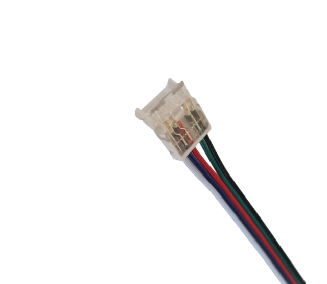 RGBW/RGBWW COB LED Streifen Stecker – 2-seitig – lötfrei – Klick-System – 12 mm Breite – IP20 – für flexible LED-Beleuchtung – einfache Montage RGBW/RGBWW COB LED Streifen Stecker – 2-seitig – lötfrei – Klick-System – 12 mm Breite – IP20 – für flexible LED-Beleuchtung – einfache Montage