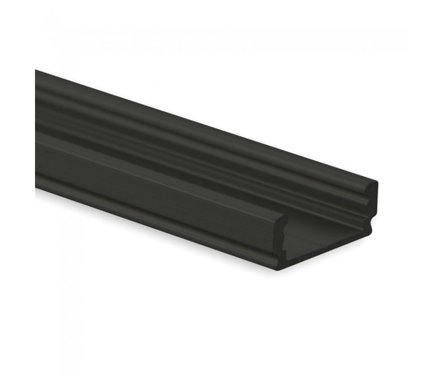 Schwarzes LED-Aluminiumprofil mit Klickabdeckung 16,80 mm x 6,47 mm für LED-Streifen – 01ZWART – Präzise Montage, optimale Lichtstreuung, hochwertige Verarbeitung Schwarzes LED-Aluminiumprofil mit Klickabdeckung 16,80 mm x 6,47 mm für LED-Streifen – 01ZWART – Präzise Montage, optimale Lichtstreuung, hochwertige Verarbeitung