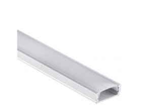 Aluminium LED Profil mit Klick-Abdeckung 16,8x6,47mm für LED Streifen - 01ALU