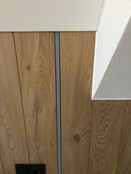 Schwarzes LED-Aluminiumprofil mit Diffusorabdeckung - 16,8mm x 13,01mm - für LED-Streifen - Präzisionsgehäuse in Industriequalität - 02ZWART