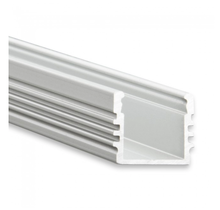 Aluminium LED-Profil mit Abdeckung für LED-Streifen – 16,8 mm x 13,01 mm – 02ALU – Präzise Montage, optimale Lichtverteilung, hochwertige Verarbeitung