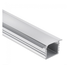 Aluminium LED-Einbauprofil mit Abdeckung, 16,80 mm x 13,47 mm, für LED-Streifen, 03ALU – Präzise Montage, Hochwertige Lichtführung, Ideal für Innenbeleuchtung