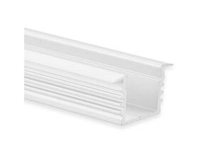 Weißes LED Einbauprofil mit Abdeckung 16,80 x 13,47 mm – 03WEISS
