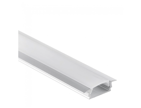 LED Einbauprofil mit Abdeckung 16,8 mm x 5,91 mm für LED Streifen – 08ALU