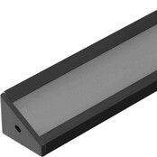 LED Aluminium-Hohlkammerprofil 24 mm x 19,4 mm mit Abdeckung für LED-Streifen – C21 in Schwarz, ideal für indirekte Beleuchtung und Lichtinstallationen LED Aluminium-Hohlkammerprofil 24 mm x 19,4 mm mit Abdeckung für LED-Streifen – C21 in Schwarz, ideal für indirekte Beleuchtung und Lichtinstallationen