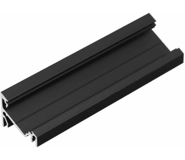 LED Aluminium-Hohlkammerprofil 24 mm x 19,4 mm mit Abdeckung für LED-Streifen – C21 in Schwarz, ideal für indirekte Beleuchtung und Lichtinstallationen LED Aluminium-Hohlkammerprofil 24 mm x 19,4 mm mit Abdeckung für LED-Streifen – C21 in Schwarz, ideal für indirekte Beleuchtung und Lichtinstallationen