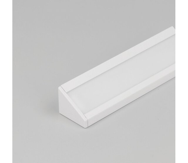 LED Aluminium-Hohlkammerprofil 24 mm x 19,4 mm mit Diffusorabdeckung für LED-Streifen – C21 Weiß, optimiert für indirekte Beleuchtung und Einbauleuchten