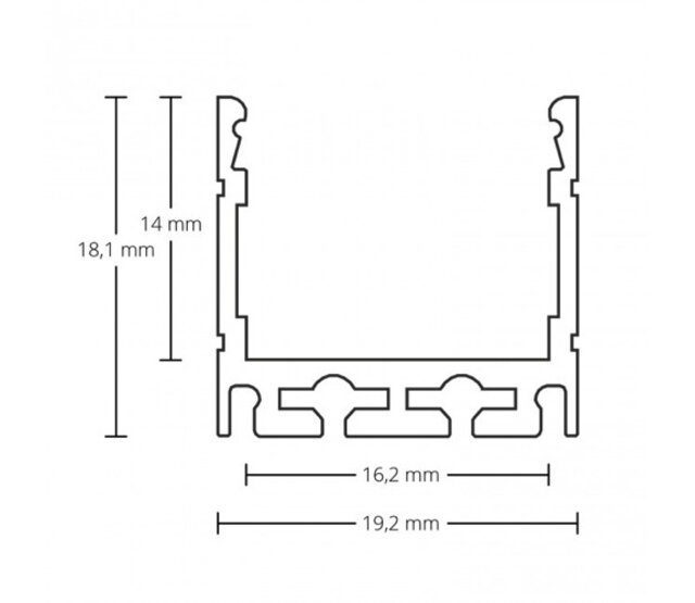 LED-Aluminiumprofil mit Abdeckung 18,1 mm x 19,02 mm – 18ALU, ideal für LED-Streifen, präzise Maße, hochwertige Verarbeitung, optimale Lichtstreuung, Montagezubehör inklusive, perfekt für Innenbeleuchtung LED-Aluminiumprofil mit Abdeckung 18,1 mm x 19,02 mm – 18ALU, ideal für LED-Streifen, präzise Maße, hochwertige Verarbeitung, optimale Lichtstreuung, Montagezubehör inklusive, perfekt für Innenbeleuchtung