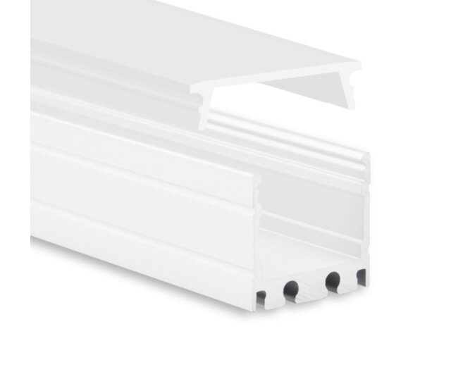 Watt LED Aluminiumprofil mit Diffusorabdeckung 18,1 mm x 19,02 mm – 18WEISS, ideal für LED Streifen, präzise Maße, hochwertige Verarbeitung, optimale Lichtstreuung Watt LED Aluminiumprofil mit Diffusorabdeckung 18,1 mm x 19,02 mm – 18WEISS, ideal für LED Streifen, präzise Maße, hochwertige Verarbeitung, optimale Lichtstreuung