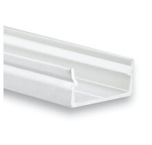 Weißes LED-Einbauprofil mit Abdeckung 17,15 mm x 7,40 mm - 04WEISS, ideal für LED-Streifen, präzise Maße, hochwertige Verarbeitung, optimale Lichtverteilung, deutsches Qualitätsdesign