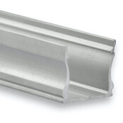 LED-Aluminiumprofil 17 mm x 15,2 mm mit Abdeckung für LED-Streifen – 06ALU, präzise Kantenbeleuchtung, hochwertige Aluminiumlegierung, optimale Wärmeableitung, passend für 10 mm breite LED-Streifen, ideal für Innenbeleuchtung und Designprojekte