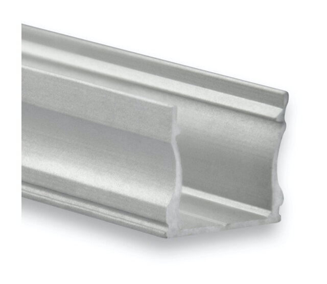 LED-Aluminiumprofil 17 mm x 15,2 mm mit Abdeckung für LED-Streifen – 06ALU, präzise Kantenbeleuchtung, hochwertige Aluminiumlegierung, optimale Wärmeableitung, passend für 10 mm breite LED-Streifen, ideal für Innenbeleuchtung und Designprojekte