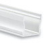 Harmony Profiles 17 mm x 15,2 mm weißes LED-Aluminiumprofil mit Diffusorabdeckung für LED-Streifen – 06WEISS – Hochwertige Beleuchtungslösung für Innenräume, präzise Maße, optimale Lichtstreuung