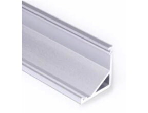 LED Eckprofil 16,5x16,5 mm mit Abdeckung – Aluminiumprofil C12ALU für LED Streifen bis 12 mm