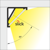 16,5 mm x 16,5 mm LED Streifen Aluminium Profil mit Abdeckung – C12ALU, perfekt für LED-Beleuchtung, inklusive Diffusor, für Innen- und Außenbereich, hochwertiges Aluminium, einfache Montage