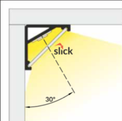 16,5 mm x 16,5 mm LED Streifen Aluminium Profil mit Abdeckung – C12ALU, perfekt für LED-Beleuchtung, inklusive Diffusor, für Innen- und Außenbereich, hochwertiges Aluminium, einfache Montage