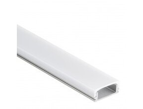 LED Alu-Profil 15ALU mit opaler Klick-Abdeckung 16,85 x 6,50 mm für LED Streifen